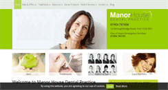 Desktop Screenshot of manorhousedentalpractice.co.uk